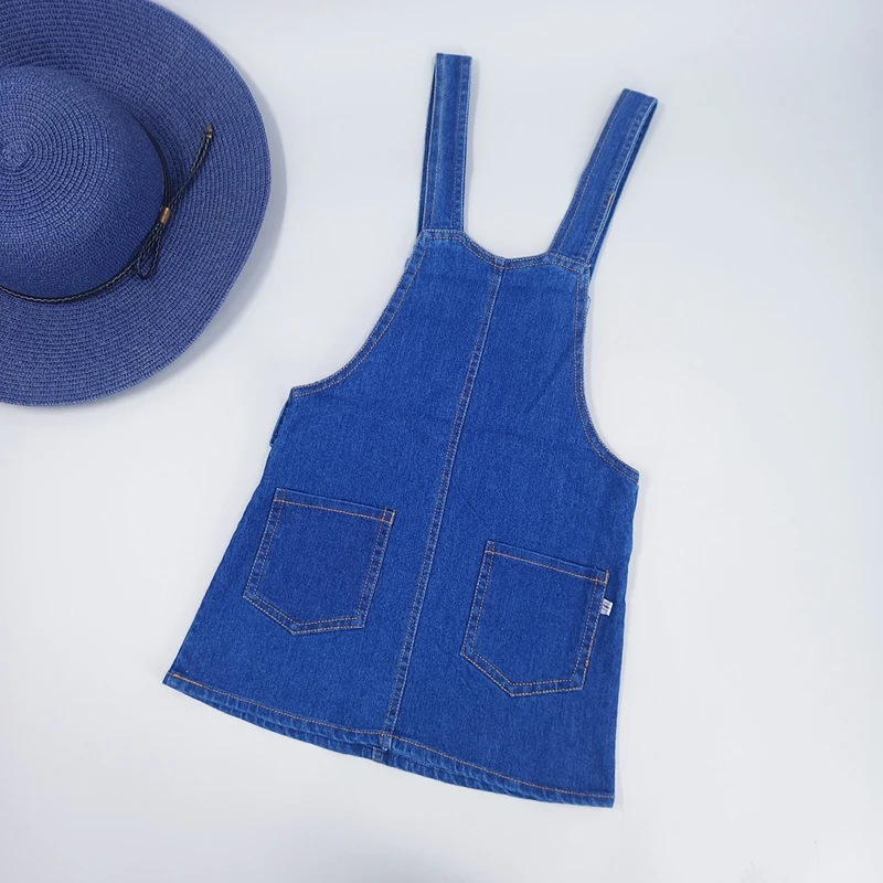 Детские юбки на подтяжках для девочек, летнее платье для девочек, Джинсовый джемпер, юбки, детская одежда, комбинезоны
