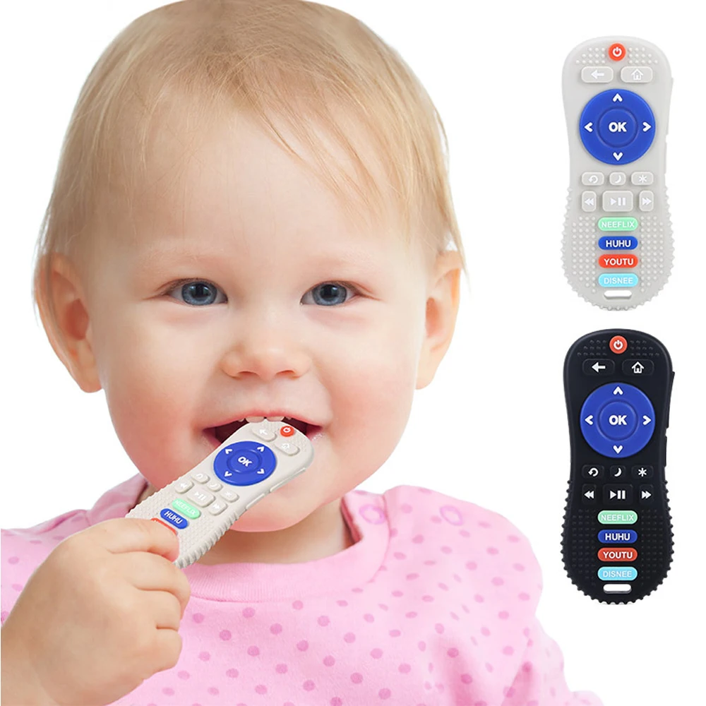 Pt 2023 New Design Tv Remote Control Teether Silicone Video Game
