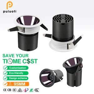 Modern 95mm Indoor Spotlight Ultra-Bright Full-Spectrum Eye Protection Technology High Color Rendering Index Built-In Adjustable