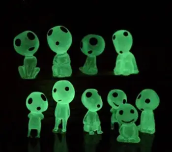 wholesale modern mini action garden figures Glow in Dark resin extraterrestrial figurine