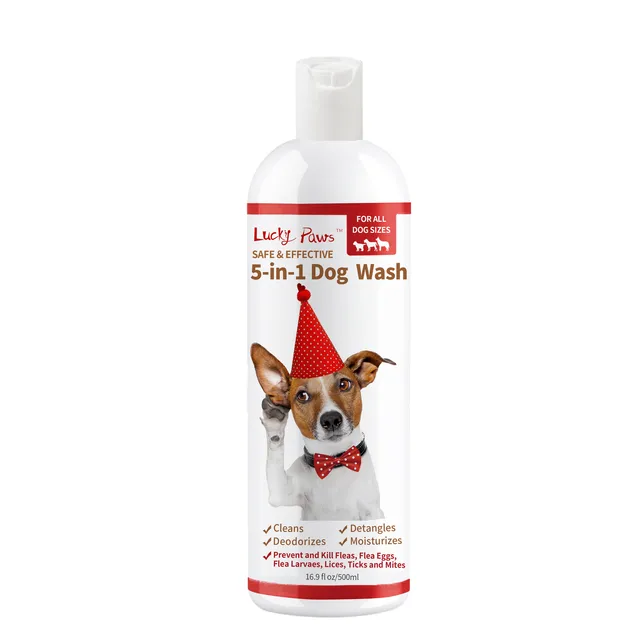 Professional Factory OEM ODM 5-in-1 dog shampoo big dog cat shampoo lemon shampoo for dogs wholesale
