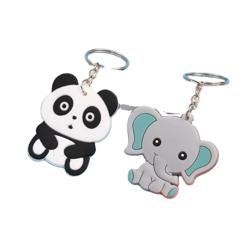 Wholesale OEM Customized Logo 3d/2d Rubber Designer Keychains