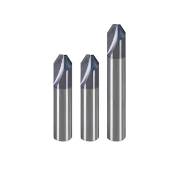 Taper End Mill Tungsten Solid Carbide End Mill Ball Nose Router Bits CNC Taper Metal Milling Cutter 2 Flutes Tapered End Mills