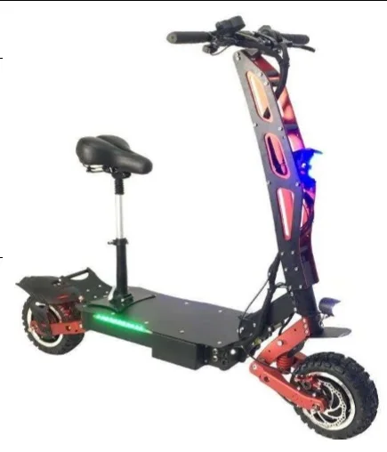 Extreme Fast Speeds Powerful Electric Scooter Adult 5600w 60v With Long Range Dual Motor Electric Motorcycle Kick Ski Scooter