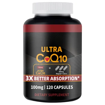 Hot Sale Coenzyme Q10 Vitamins and Supplements Ultra Coq10 100Mg Capsules for Improving Heart Health & Energy Production
