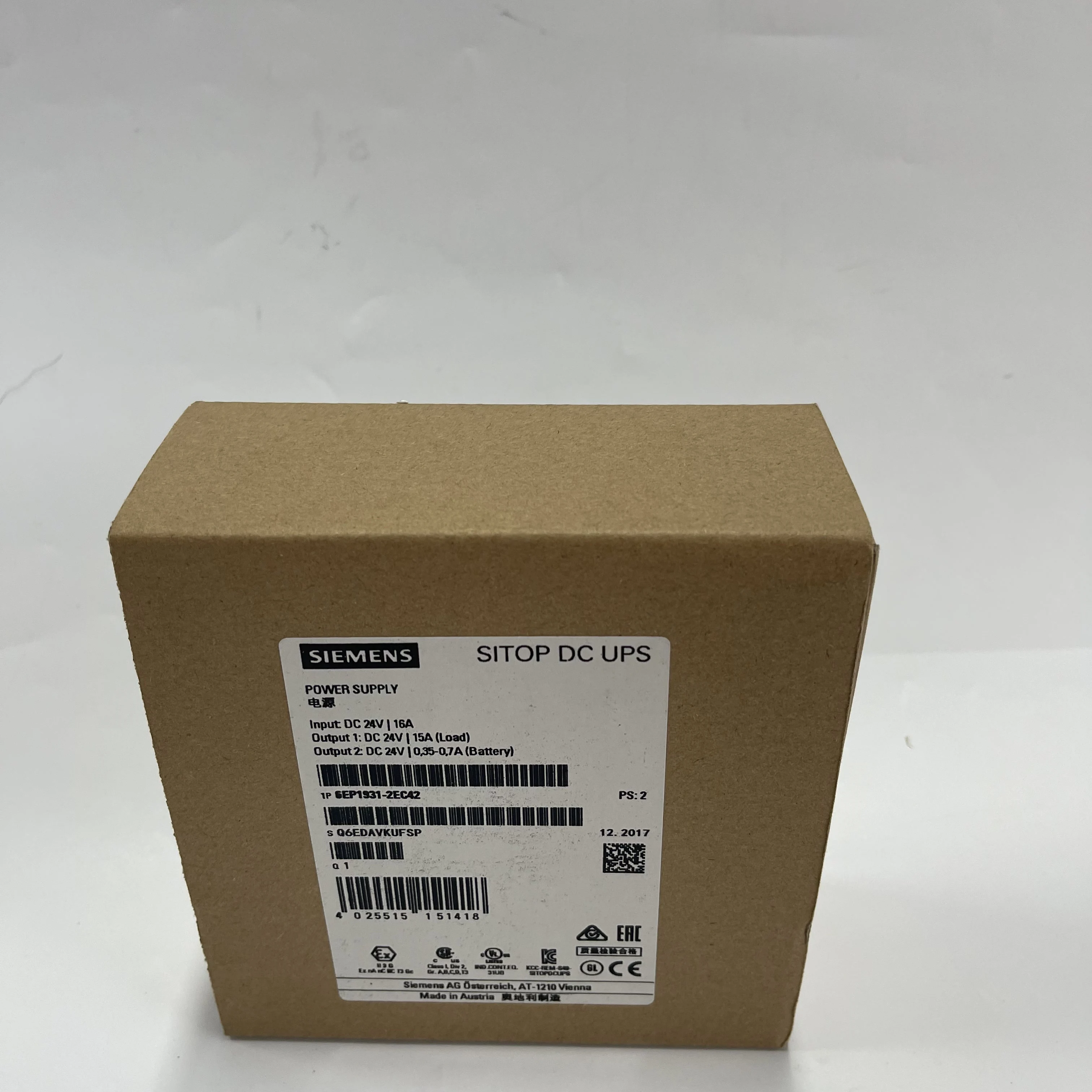 Siemens Uninterruptible Power Supply  UPS  6EP1931-2EC42