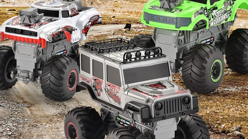 Monster Railing 2.4g 6wd Off-road Monster Truck With Railing 4 Channel Dinosaur Rc ...
