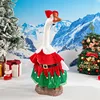 Vestido de payaso verde ganso para porche navideño