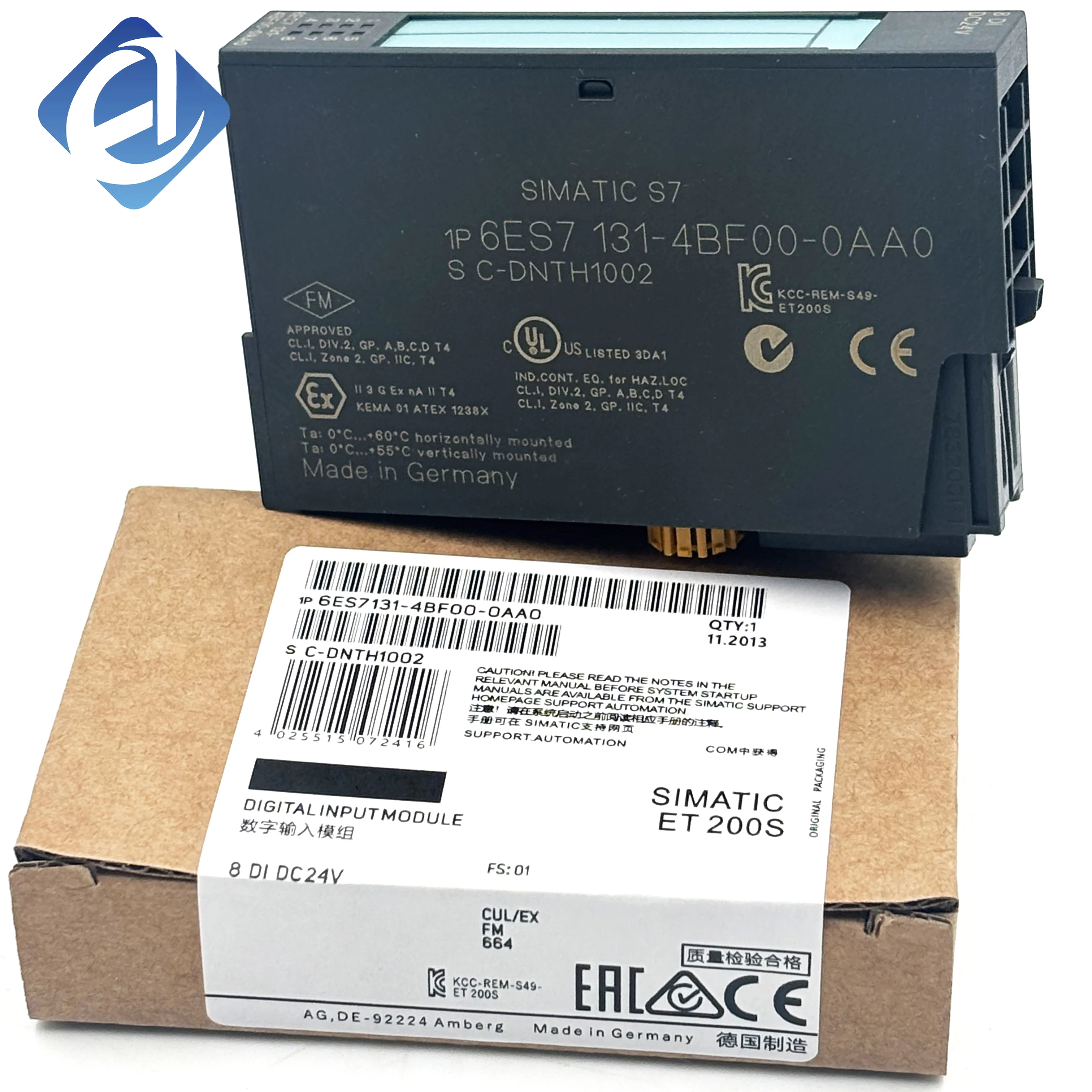 Új, eredeti 6ES7131-4BF00-0AA0 6ES7 131-4BF00-0AA0 S7-300 analóg bemeneti modul, készleten raktáron.