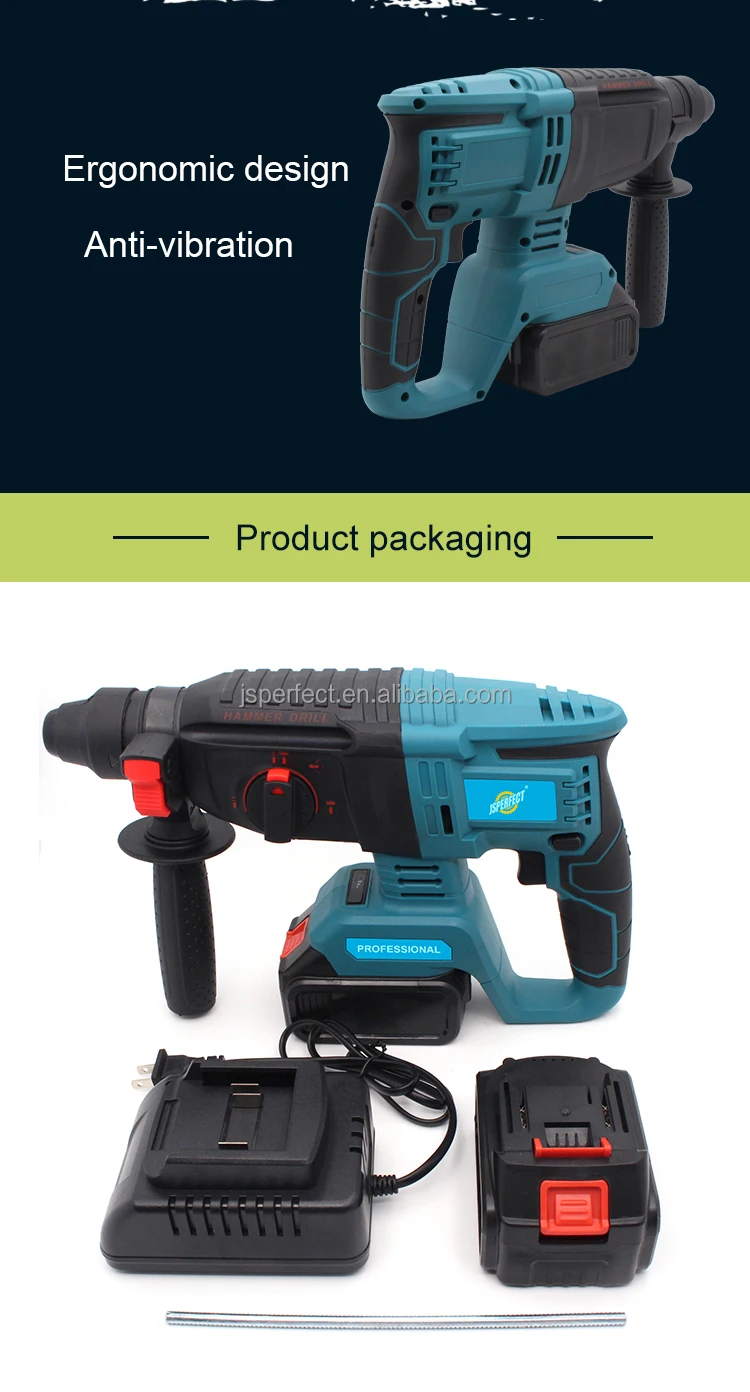 Perfect Brushless Rotary Heavy Duty Cordless Hammer Drill Sds Oem