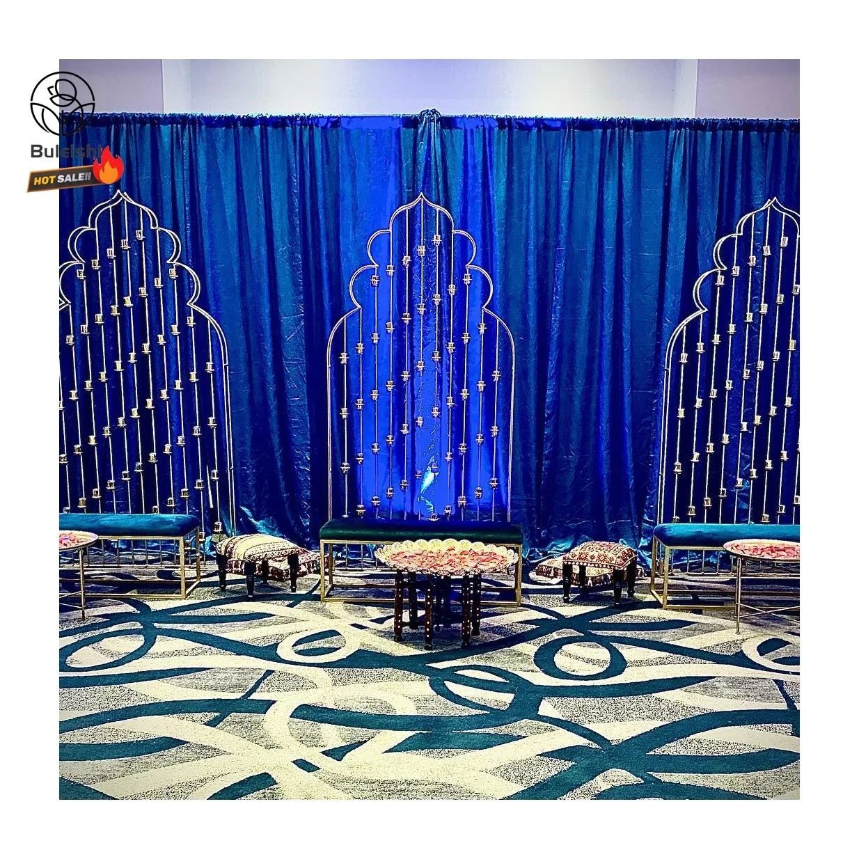 Candle Arch Backdrop Wedding Party Decoration Candle Wall Backdrop