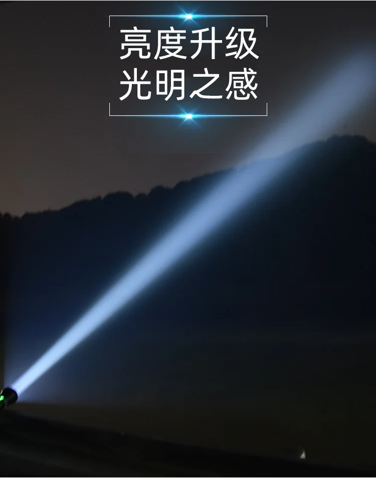 batons Self-defense Tactical Tactical Flashlight Outdoor patrol security Rechargeable Bright Torch Flashlight