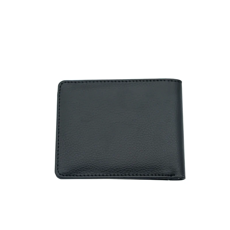 Front Pocket Sublimation Wallet Men Custom Your LOGO Thin PU Leather Slim Wallet