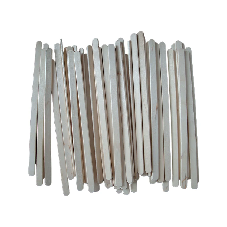 110mm Disposable Wooden Stick Cafe Household Travel Coffee Stirrer for