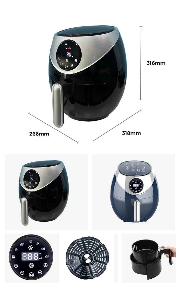 Tywit Air Fryers 2023 Fritadeira Eletrica Air Fryer Digital Electric