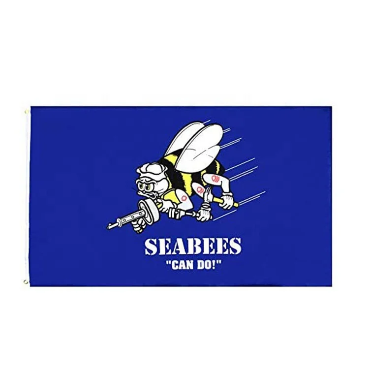 3x5 ft SEABEES Flag Polyester 