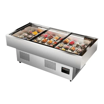 8-COMMERCIAL UPRIGHT DISPLAY COOLER LED-LIGHTED SEAFOOD DELI & MEAT FRIDGE REFRIGERATOR COUNTER