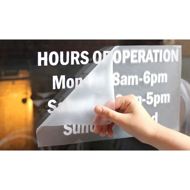 Изготовленные на заказ водонепроницаемые наружные качественные ПВХ высекальные оконные наклейки