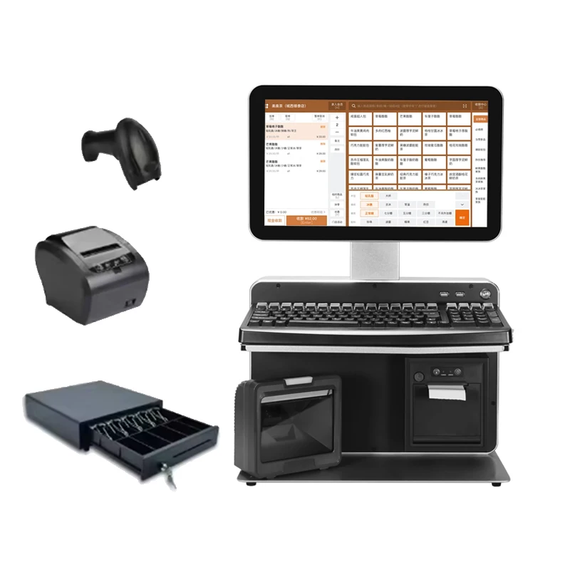 14-Inch Selfie Monitor POS Terminal 10-Point Capacitive Touch