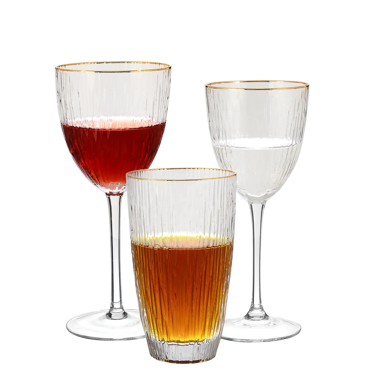 Long Stem Cocktail Glass Custom Gold Rimmed Wholesale Ribbed Wine Glasses Buy Gold Rim Wine