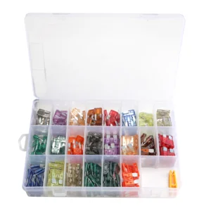 220pcs 2A- 40A Mini Micro ATO Standard Automotive Car Blade Fuse Assortment Kit Set with Puller for Motorcycle Boat Truck