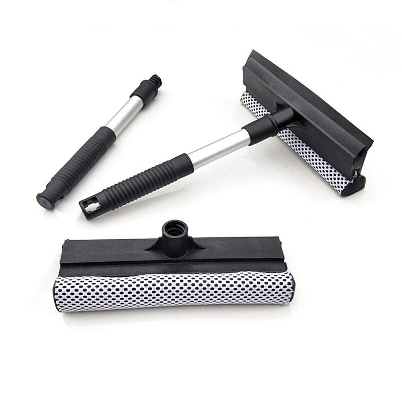 Car Window Squeegee Handle Cleaning Brush Car Wash Glass Squeegee For