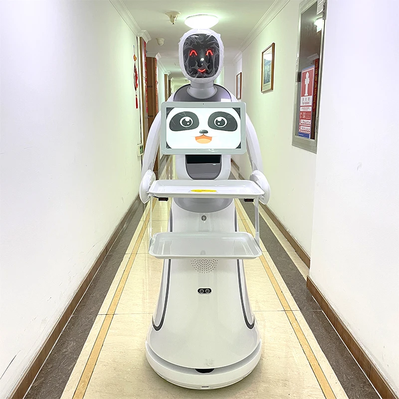 Professional Manufacturers Robots Humanoids Smart Intelligent Food Serving  Robot Restaurant Outdoor Delivery Robot