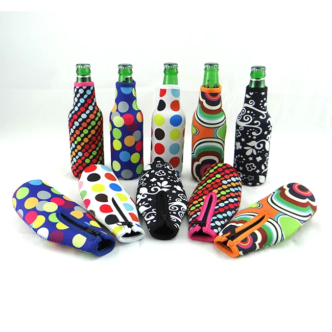 Confezione Da 12 Manicotti Refrigeranti Per Bottiglie Di Birra Mantengono Le Bevande Fredde Manicotto Isolante In Neoprene Extra Spesso Con Cerniera~p138088514
