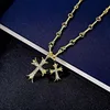 Collana con croce dorata - 4