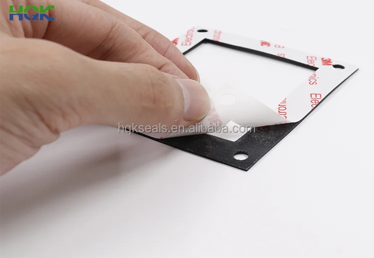 Dongguan Factory Supply High Quality 3M Adhesive Backed Rubber Silicone gasket