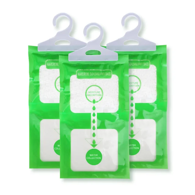 Free sample disposable 100g 200g anti humidity moisture absorber hanging closet wardrobe dehumidifier bag