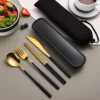 4pcs-Gold and Black