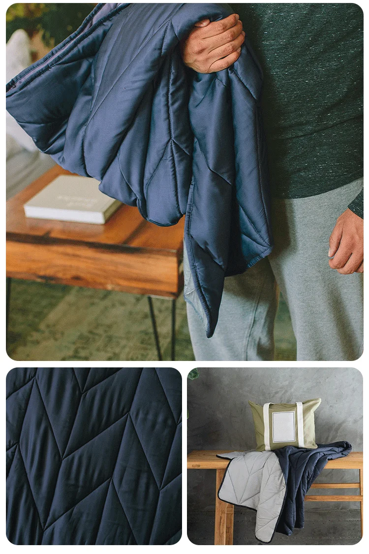 Custom Polyester Gravity Heavy Blanket 15lbs 60x80 Weighted Blanket for Anxiety Bedroom supplier