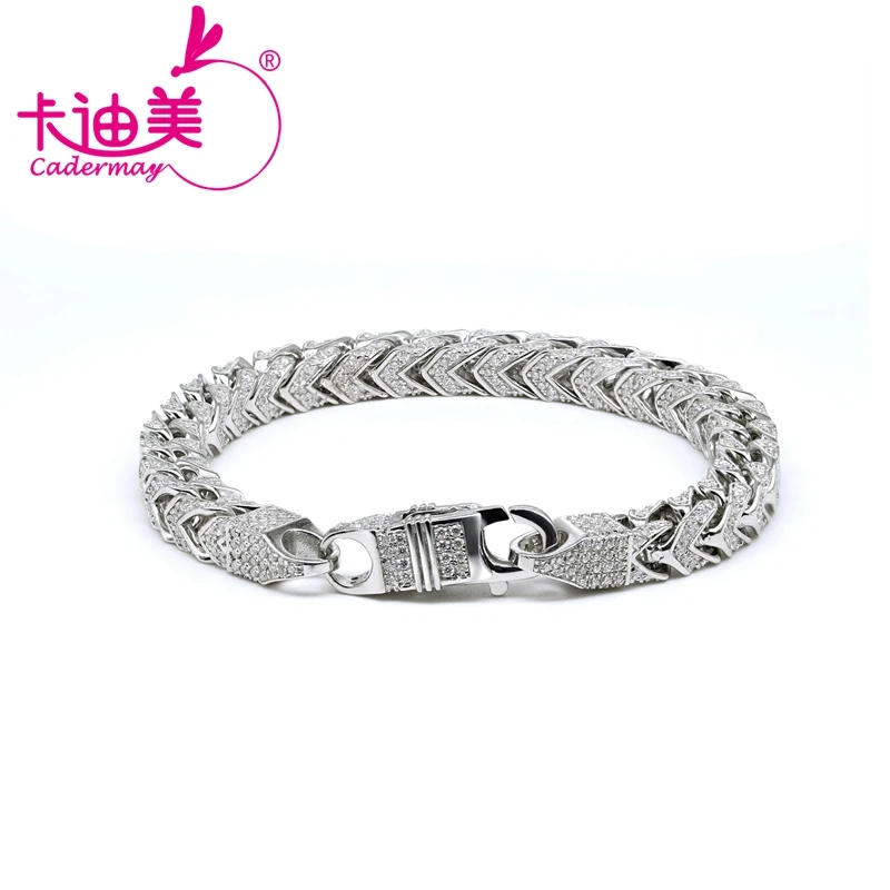 Moissanite Cuban Chain Bangle 