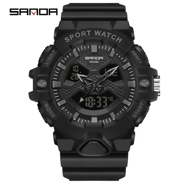 SANDA 3150 Luxury Mens Sport Watch 5BAR Waterproof