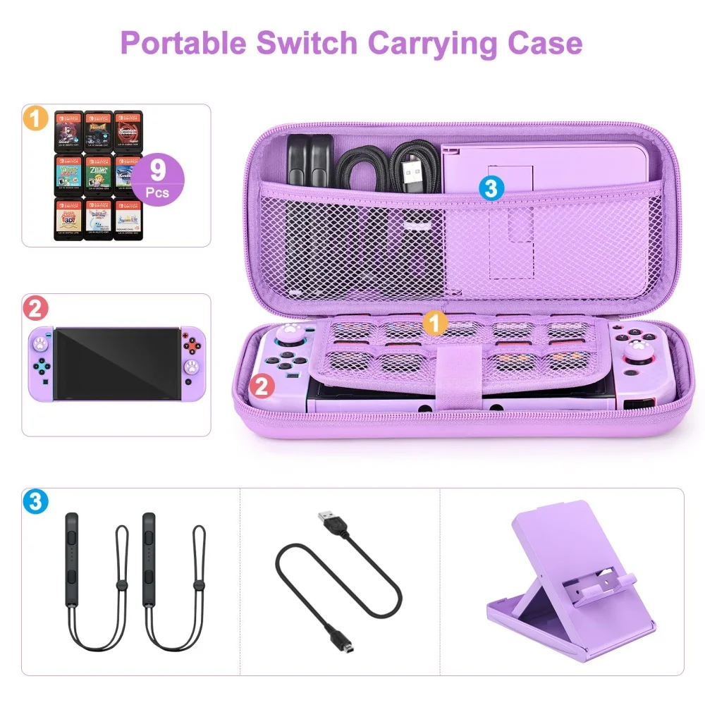 Portable Switch Carrying Protective Case Anti-scratch Waterproof Travel Bag For Nintendo Switch Large Storage Bag With Handle factory