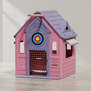Children's Multi-function Plastic Playhouse Game Room Outdoor Indoor Solid Plastic Kindergarten Toy Play House for Kids Room