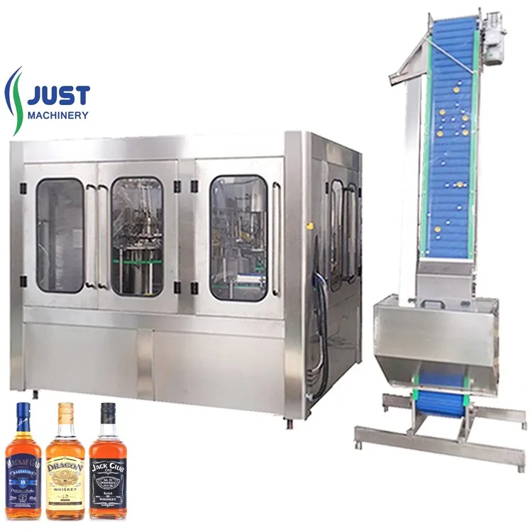 Brandy Whisky Rum Mezcal Gin Vodka Chinese Liquor and Sake Wine Filling Machine