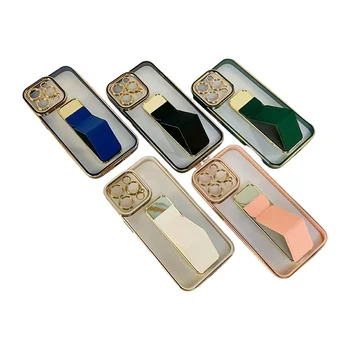 Newest Hot Color Stand Case For iPhone 12 13 14 15 Pro Mobile Phone Holder Case Cover