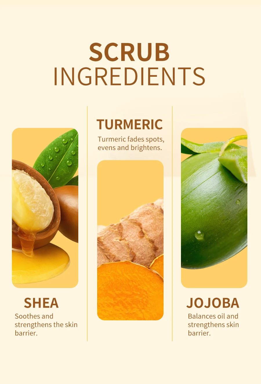 GreenLem 1000ml Ginger Turmeric Exfoliating Moisturizing Whitening Body Scrub OEM ODM Private Label for Women All Skin Types(pic4)