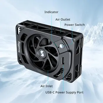 SmallRig TEC Camera Cooling Fan External Cooling System for Sony Mirrorless Cameras Compatible ZV-E1/ZV-E10 product image