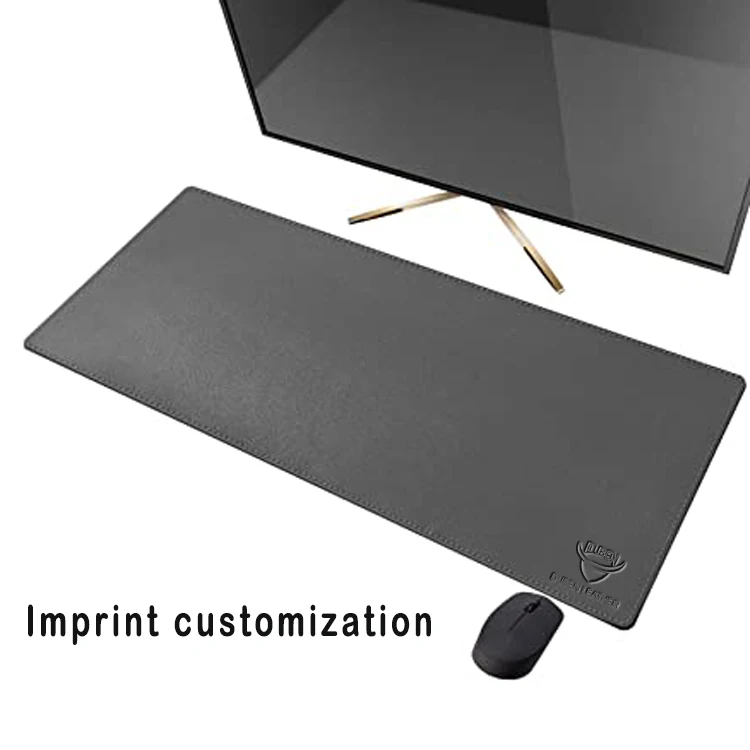 Custom E-sports Gaming Printed keyboard Pad Non Slip Material PVC PU Leather Pad Protector Desk Mat Custom Computer Mouse Pad