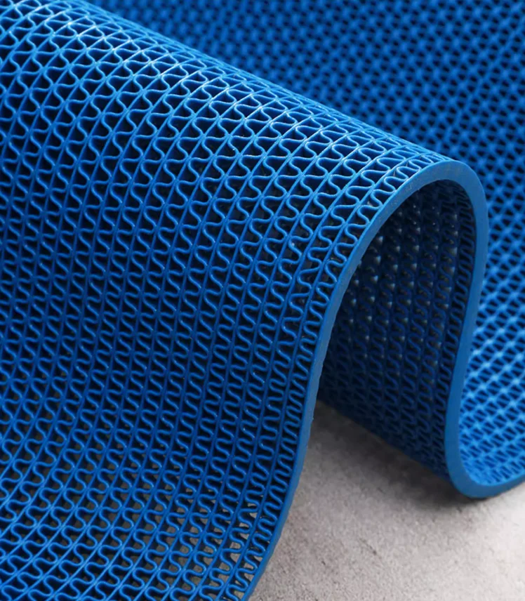 Anti-slip PVC S Mat Rolls Price 5mm 6mm Thickness Floor Door Mat ZIG-ZAG Outdoor Entrance Bathroom Carpet