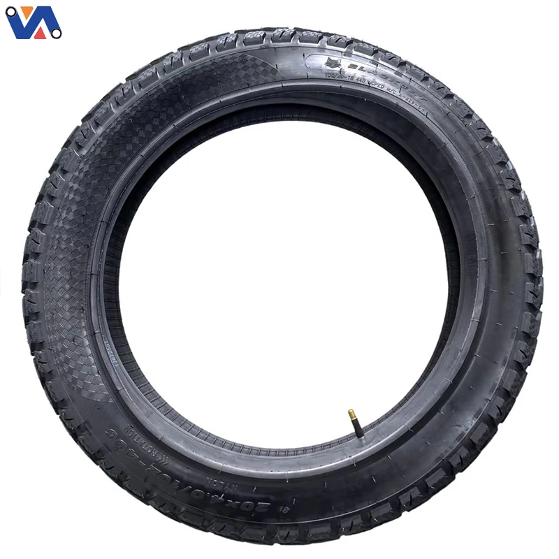 20x4.0 outer tire tread and bicycle inner tube