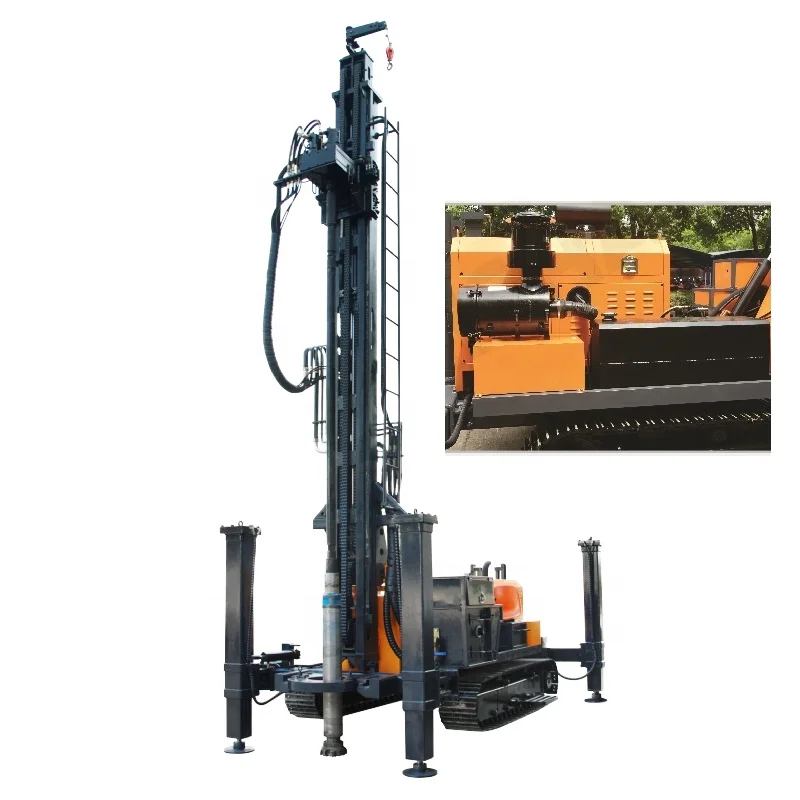 
 KW400 cheap 300m borehole portable rotary water well drill rig for sale