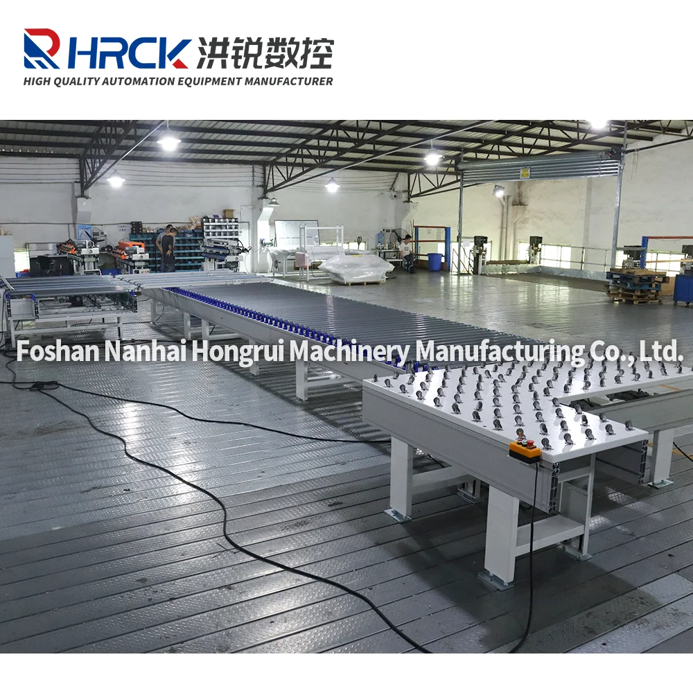 Hongrui Mechanical Edge Banding Machine Co Rotating Line Conveyor Wood Door Production Line