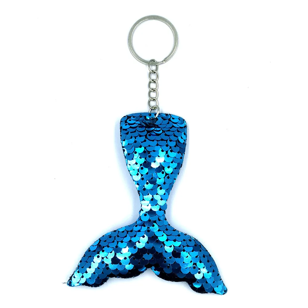 WishLotus Flip Sequin Keychains - 3 Pack Mermaid Shape Reversible Pendants For Party Favors, Gifts - View #7
