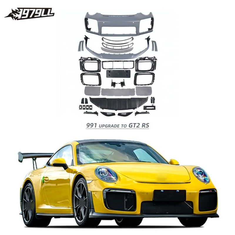 Porsche 911 991 Front Bumper Upgrade To GT2 RS Turbo Body Kit 2012-2018