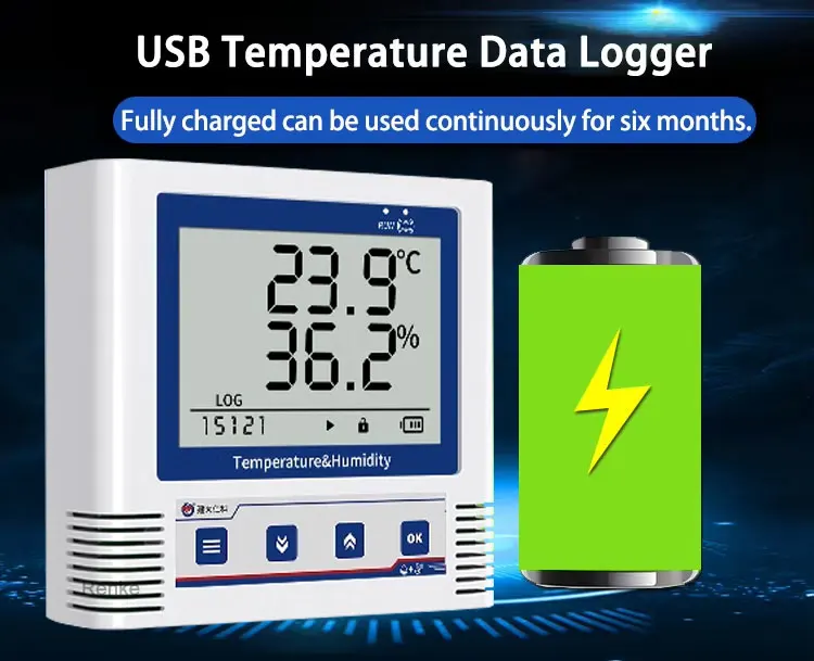 Renke Temperature Humadity Data Logger USB Temperature Recorder for Cold Chain Logistics