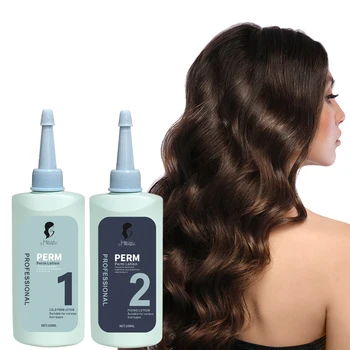 Manufacturer Custom Professional 100ml*2 Cold Perm Hair Perming Solution Premium Hair Perm Lotion Cream with Nourishing Formula